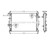 Радиатор, охлаждение двигателя AVA QUALITY COOLING FD2421 FD2421 AVA QUALITY COOLING - купить в магазине запчастей по Украине