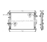 FD2424 AVA QUALITY COOLING - купить в магазине запчастей по Украине