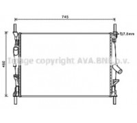 Радиатор, охлаждение двигателя AVA QUALITY COOLING FD2589 FD2589 AVA QUALITY COOLING - купить в магазине запчастей по Украине