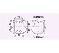 масляный радиатор, двигательное масло AVA QUALITY COOLING FD3625 FD3625 AVA QUALITY COOLING - купить в магазине запчастей по Украине