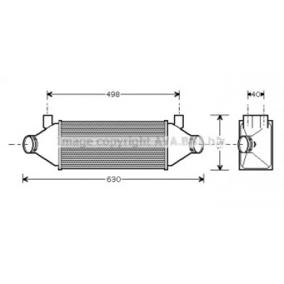 Интеркулер FD4314 AVA QUALITY COOLING - купить в магазине запчастей по Украине