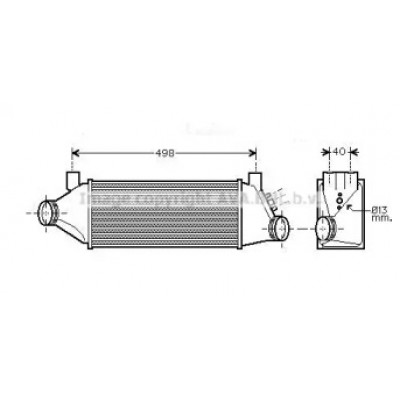 Интеркулер FD4385 AVA QUALITY COOLING - купить в магазине запчастей по Украине