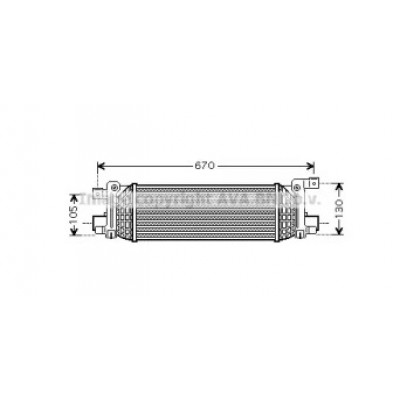 Интеркулер FD4401 AVA QUALITY COOLING - купить в магазине запчастей по Украине