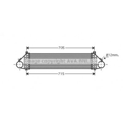 Интеркулер FD4429 AVA QUALITY COOLING - купить в магазине запчастей по Украине