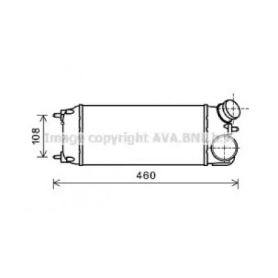 Интеркулер FD4476 AVA QUALITY COOLING - купить в магазине запчастей по Украине