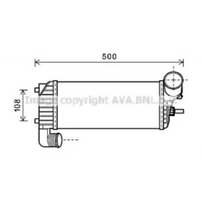 Интеркулер FD4574 AVA QUALITY COOLING - купить в магазине запчастей по Украине