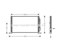 Конденсатор, кондиционер AVA QUALITY COOLING FD5302 FD5302 AVA QUALITY COOLING - купить в магазине запчастей по Украине