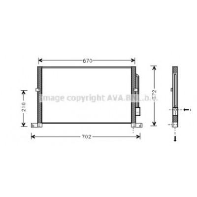 Конденсатор, кондиционер FD5302 AVA QUALITY COOLING - купить в магазине запчастей по Украине