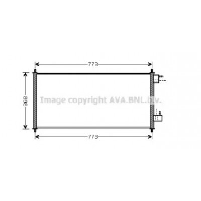 Конденсатор, кондиционер FD5361 AVA QUALITY COOLING - купить в магазине запчастей по Украине