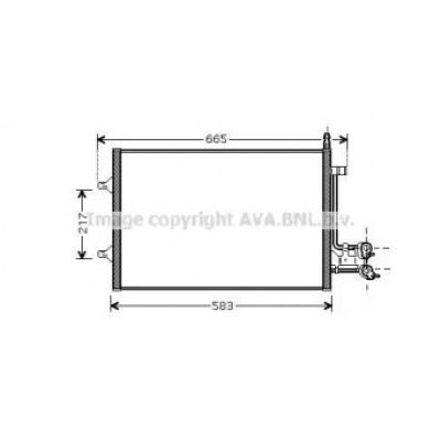 Конденсатор, кондиционер FD5395 AVA QUALITY COOLING - купити в магазині запчастин по Україні