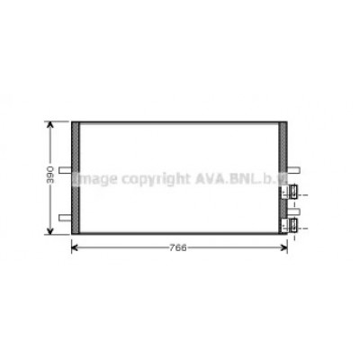 Конденсатор, кондиционер FD5407 AVA QUALITY COOLING - купить в магазине запчастей по Украине