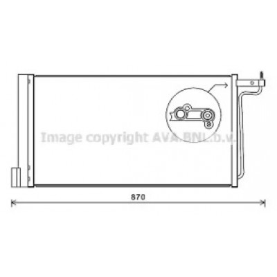 Конденсатор, кондиционер FD5485D AVA QUALITY COOLING - купить в магазине запчастей по Украине