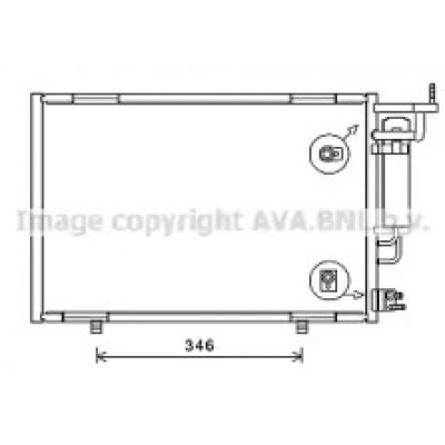 Конденсатор, кондиционер FD5583D AVA QUALITY COOLING - купить в магазине запчастей по Украине