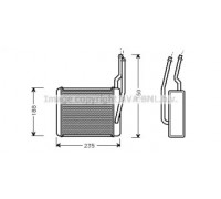 Теплообменник, отопление салона AVA QUALITY COOLING FD6356 FD6356 AVA QUALITY COOLING - купить в магазине запчастей по Украине