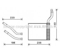 FD6464 AVA QUALITY COOLING - купить в магазине запчастей по Украине