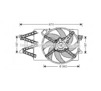 Вентилятор, охлаждение двигателя AVA QUALITY COOLING FD7514 FD7514 AVA QUALITY COOLING - купить в магазине запчастей по Украине