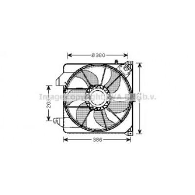 Вентилятор, охлаждение двигателя FD7538 AVA QUALITY COOLING - купить в магазине запчастей по Украине