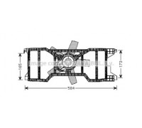 Вентилятор, охлаждение двигателя AVA QUALITY COOLING FD7540 FD7540 AVA QUALITY COOLING - купить в магазине запчастей по Украине