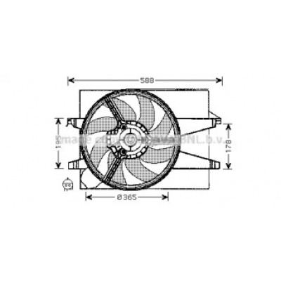 Вентилятор, охлаждение двигателя FD7542 AVA QUALITY COOLING - купить в магазине запчастей по Украине