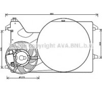 Вентилятор, охлаждение двигателя AVA QUALITY COOLING FD7546 FD7546 AVA QUALITY COOLING - купити в магазині запчастин по Україні