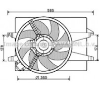 Вентилятор, охлаждение двигателя AVA QUALITY COOLING FD7553 FD7553 AVA QUALITY COOLING - купить в магазине запчастей по Украине