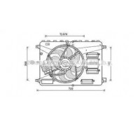 Вентилятор, охлаждение двигателя AVA QUALITY COOLING FD7554 FD7554 AVA QUALITY COOLING - купить в магазине запчастей по Украине