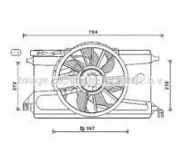 Вентилятор, охлаждение двигателя AVA QUALITY COOLING FD7562 FD7562 AVA QUALITY COOLING - купить в магазине запчастей по Украине