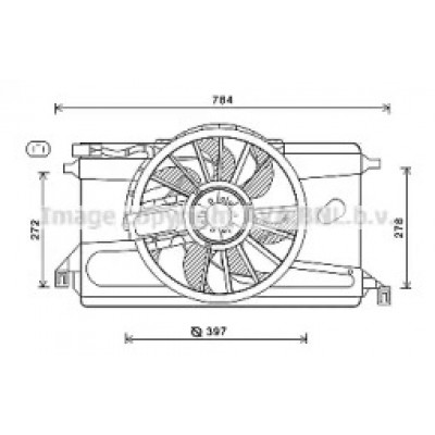Вентилятор, охлаждение двигателя FD7562 AVA QUALITY COOLING - купить в магазине запчастей по Украине