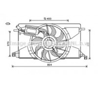 Вентилятор, охлаждение двигателя AVA QUALITY COOLING FD7565 FD7565 AVA QUALITY COOLING - купить в магазине запчастей по Украине