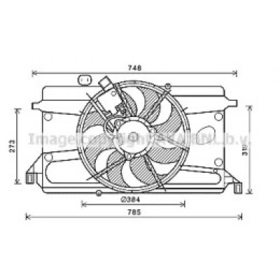 Вентилятор, охлаждение двигателя FD7573 AVA QUALITY COOLING - купить в магазине запчастей по Украине
