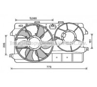 Вентилятор, охлаждение двигателя AVA QUALITY COOLING FD7591 FD7591 AVA QUALITY COOLING - купить в магазине запчастей по Украине