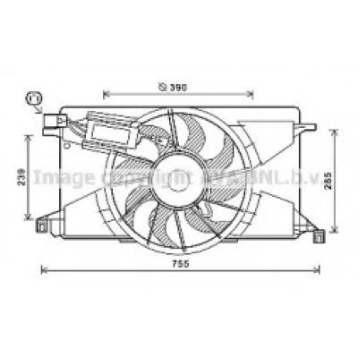 Вентилятор, охлаждение двигателя FD7608 AVA QUALITY COOLING - купить в магазине запчастей по Украине