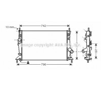Радиатор, охлаждение двигателя AVA QUALITY COOLING FDA2370 FDA2370 AVA QUALITY COOLING - купить в магазине запчастей по Украине