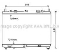 Радиатор, охлаждение двигателя AVA QUALITY COOLING FDA2441 FDA2441 AVA QUALITY COOLING - купить в магазине запчастей по Украине