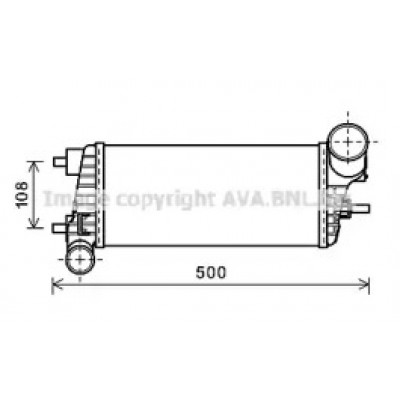 Интеркулер FDA4471 AVA QUALITY COOLING - купить в магазине запчастей по Украине