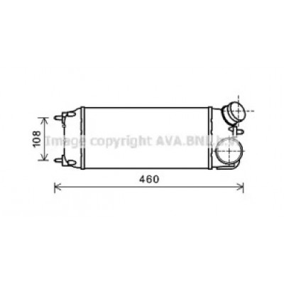 Интеркулер FDA4476 AVA QUALITY COOLING - купить в магазине запчастей по Украине