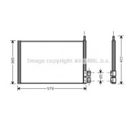 Конденсатор, кондиционер AVA QUALITY COOLING FDA5328 FDA5328 AVA QUALITY COOLING - купить в магазине запчастей по Украине