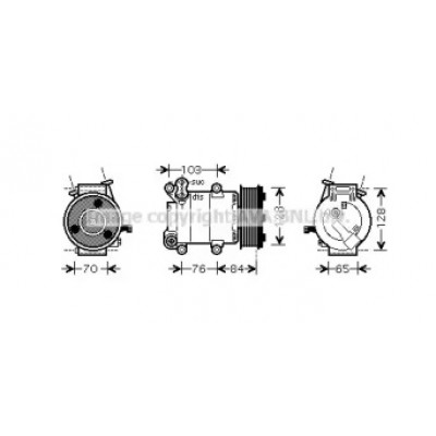Компрессор, кондиционер FDAK418 AVA QUALITY COOLING - купить в магазине запчастей по Украине