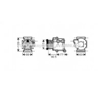 Компрессор, кондиционер AVA QUALITY COOLING FDAK434 FDAK434 AVA QUALITY COOLING - купить в магазине запчастей по Украине