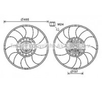 Вентилятор, охлаждение двигателя AVA QUALITY COOLING FDC609 FDC609 AVA QUALITY COOLING - купить в магазине запчастей по Украине