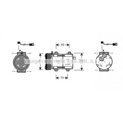 Компрессор, кондиционер FDK282 AVA QUALITY COOLING - купить в магазине запчастей по Украине