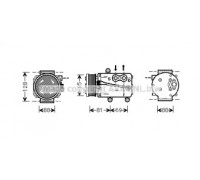 Компрессор, кондиционер AVA QUALITY COOLING FDK339 FDK339 AVA QUALITY COOLING - купить в магазине запчастей по Украине