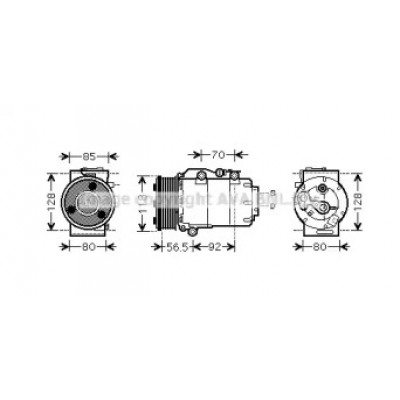 Компрессор, кондиционер FDK394 AVA QUALITY COOLING - купить в магазине запчастей по Украине