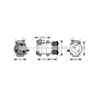 Компрессор, кондиционер FDK418 AVA QUALITY COOLING - купить в магазине запчастей по Украине