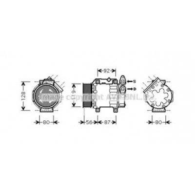 Компрессор, кондиционер FDK431 AVA QUALITY COOLING - купить в магазине запчастей по Украине