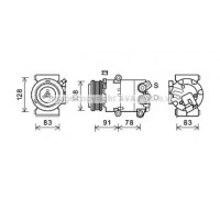 Компрессор, кондиционер AVA QUALITY COOLING FDK621 FDK621 AVA QUALITY COOLING - купить в магазине запчастей по Украине