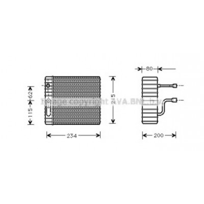 Испаритель, кондиционер FDV089 AVA QUALITY COOLING - купить в магазине запчастей по Украине