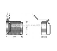 Испаритель, кондиционер AVA QUALITY COOLING FDV110 FDV110 AVA QUALITY COOLING - купить в магазине запчастей по Украине