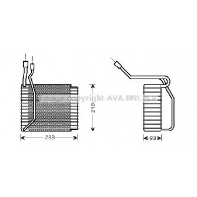 Испаритель, кондиционер FDV110 AVA QUALITY COOLING - купить в магазине запчастей по Украине