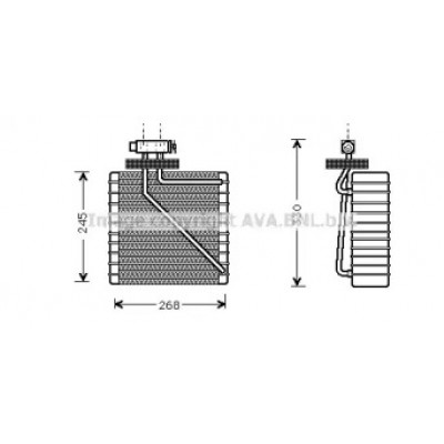 Испаритель, кондиционер FDV270 AVA QUALITY COOLING - купить в магазине запчастей по Украине